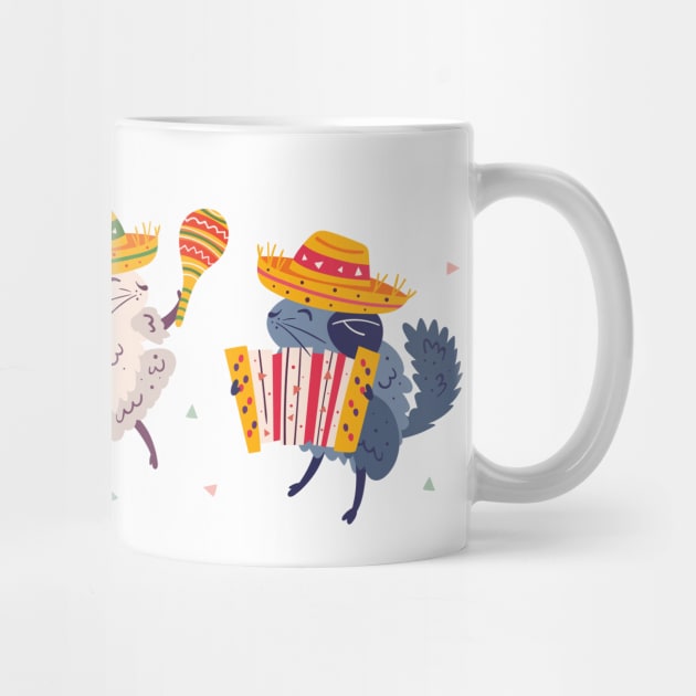 Cinco de Mayo Chinchillas by HolidayBug